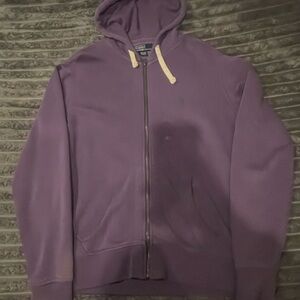Ralph Lauren Purple Zip-Up Hoodie